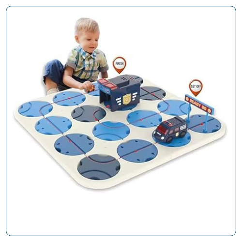 DIY Track Maze Race Car Building Block Set