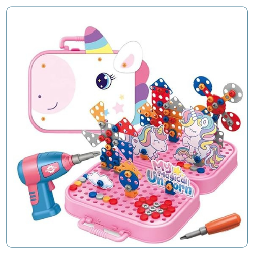 Happy Hues Plastic Diy Electric Drill Screw Tool Set