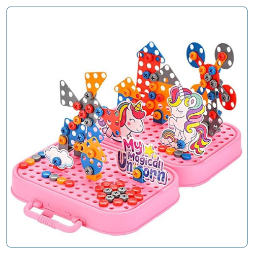 Happy Hues Plastic Diy Electric Drill Screw Tool Set