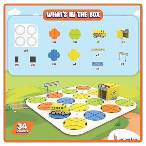 DIY Track Maze Race Car Building Block Set