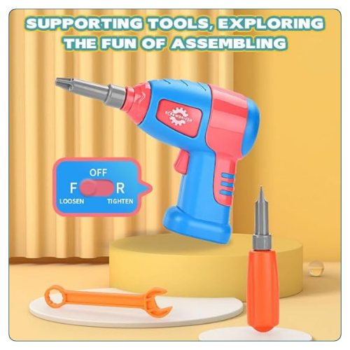 Happy Hues Plastic Diy Electric Drill Screw Tool Set