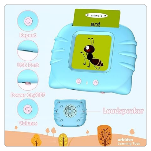 Rechargeable Educational Learning Talking Flash Cards