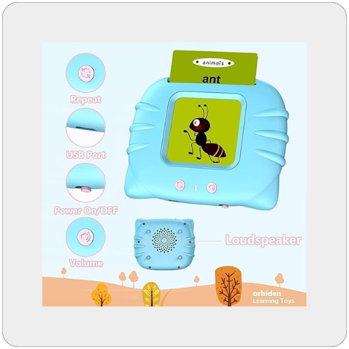 Rechargeable Educational Learning Talking Flash Cards