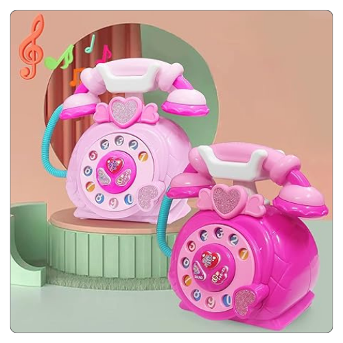 Classic Dial Receiver Simulation Telephone Toy