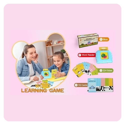 Rechargeable Educational Learning Talking Flash Cards