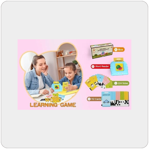 Rechargeable Educational Learning Talking Flash Cards