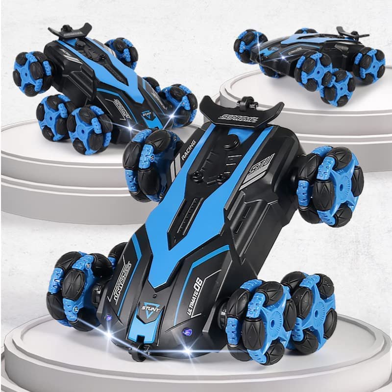 Shree HANS Creation RC Laser 6 Wheel Remote Control Laser Stunt Car 2.4G Off-Road High Speed Telescopic RC Truck Double Sided with 360° Rotating Twisting Drift Car Toy for Kids Multicolor.