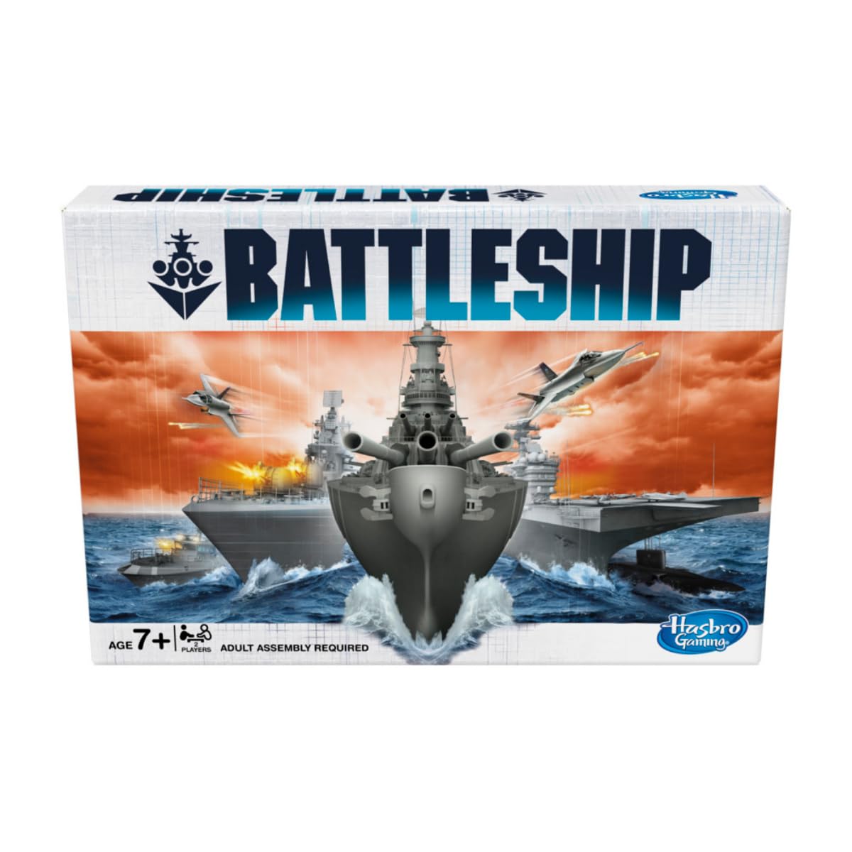 Hasbro Gaming Battleship Board Game, Classic Strategy Board Game For Kids and Adults, Board Game for Boys & Girls Ages 7 And Up, For 2 Players