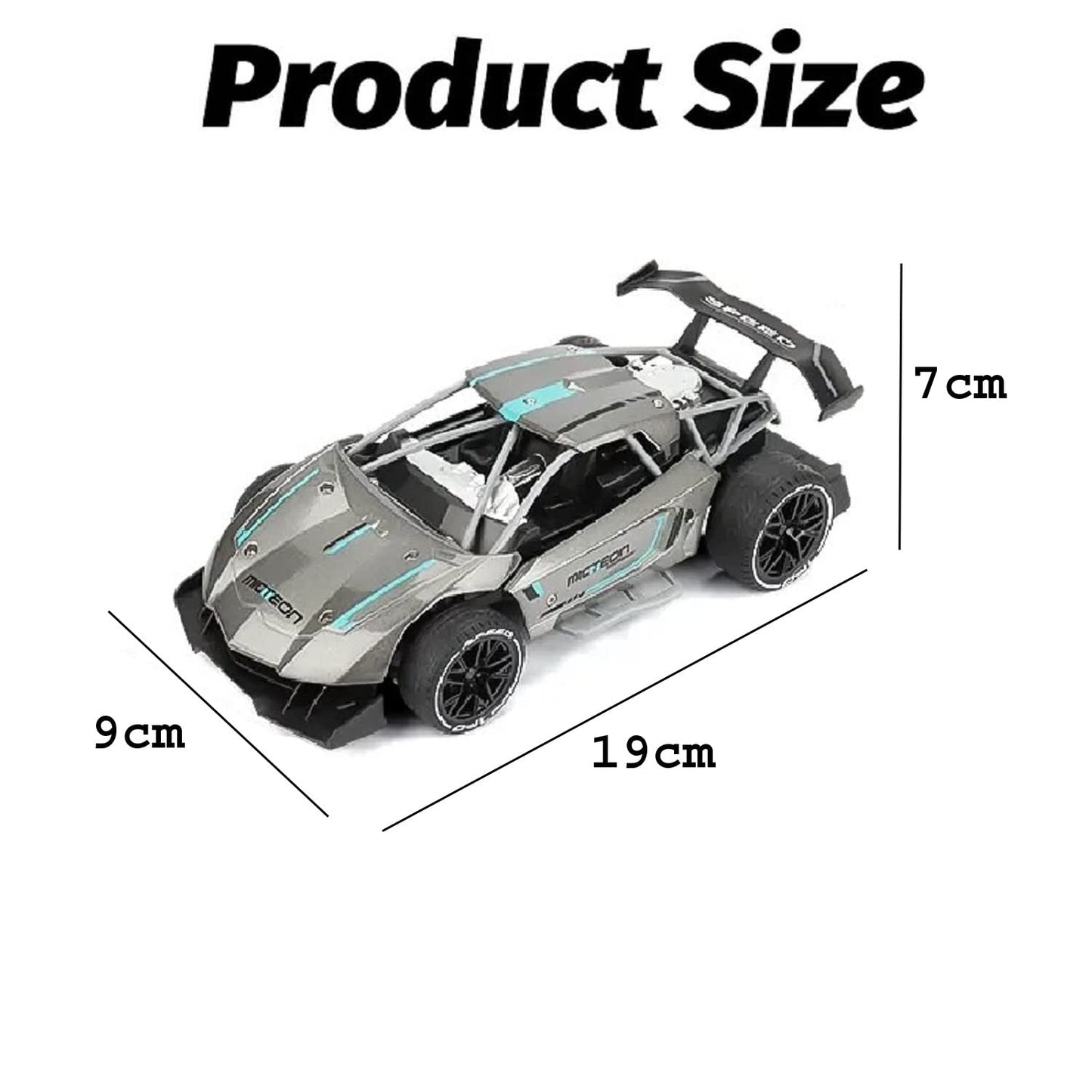 VGRASSP Cool Remote Control Sports Car High Speed Stunt RC Car Alloy Rechargeable Toy for Kids Racing Sport Toy Cars for Boys Girls- Off Road Vehicle, Black