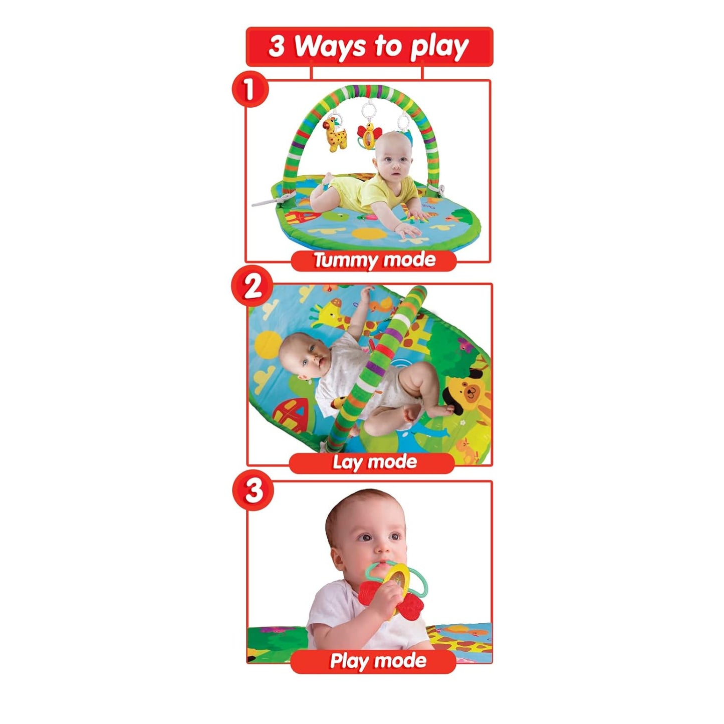 Funskool 3 in 1 Deluxe PLAYGYM-9949300 Multicolor (0 Pieces)