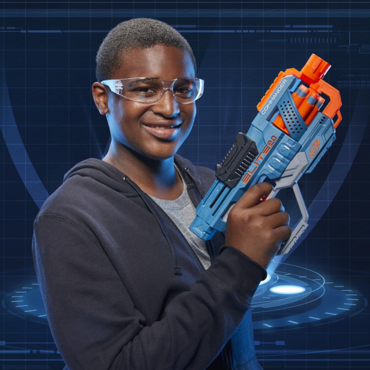 Nerf Elite 2.0 Commander Rd-6 Blaster, 12 Nerf Elite Darts, 6-Dart Rotating Drum, Toys For Kids,Teens And Adults, Outdoor Toys, Toys For Boys And Girls Ages 8 Years Old And Up, Multicolor