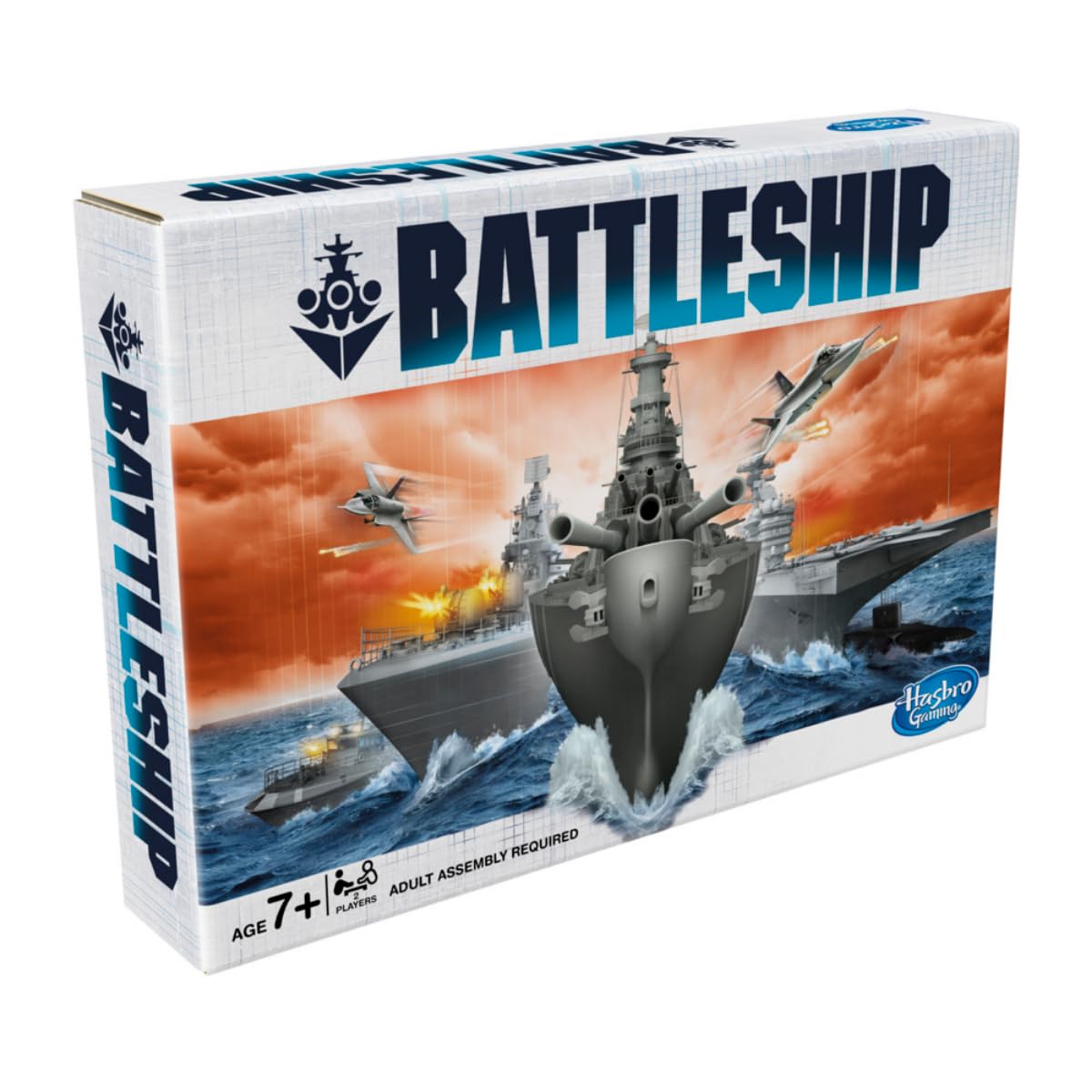 Hasbro Gaming Battleship Board Game, Classic Strategy Board Game For Kids and Adults, Board Game for Boys & Girls Ages 7 And Up, For 2 Players
