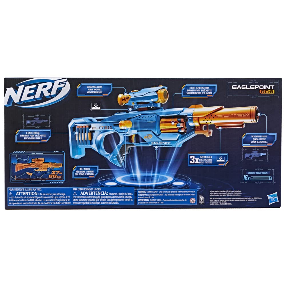 Nerf Alpha Strike Flyte Cs-10 Motorized Blaster, 10-Dart Clip-Fed Blasting, 20 Official Nerf Darts, Toys for Kids, Teens & Adults, Outdoor Toys, Toys for Boys and Girls Ages 8 Years Old and Up