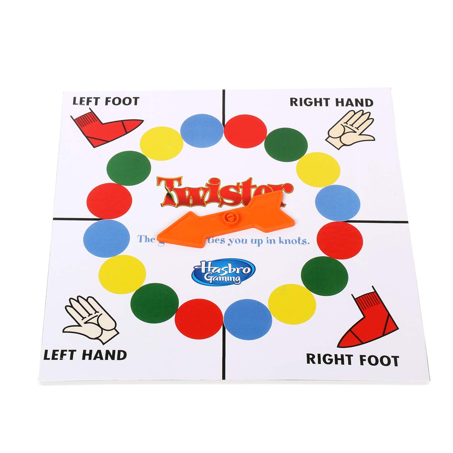 Hasbro Gaming - Twister Party Game for Family and Kids Ages 4 and Up, Indoor and Outdoor Game for Kids Ages 4+, 2-4 Players