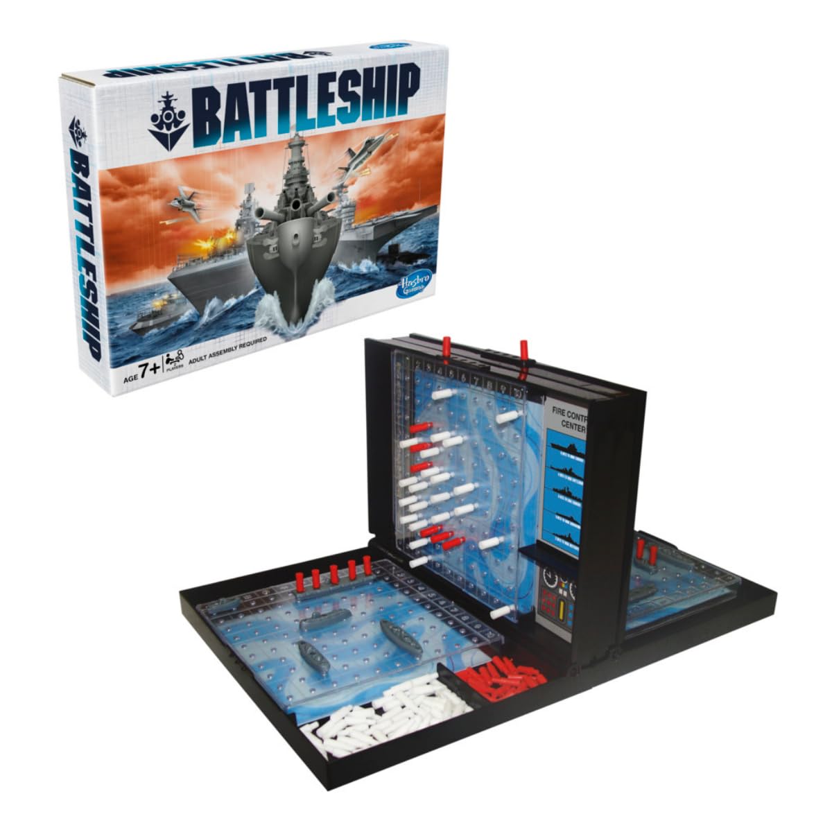 Hasbro Gaming Battleship Board Game, Classic Strategy Board Game For Kids and Adults, Board Game for Boys & Girls Ages 7 And Up, For 2 Players