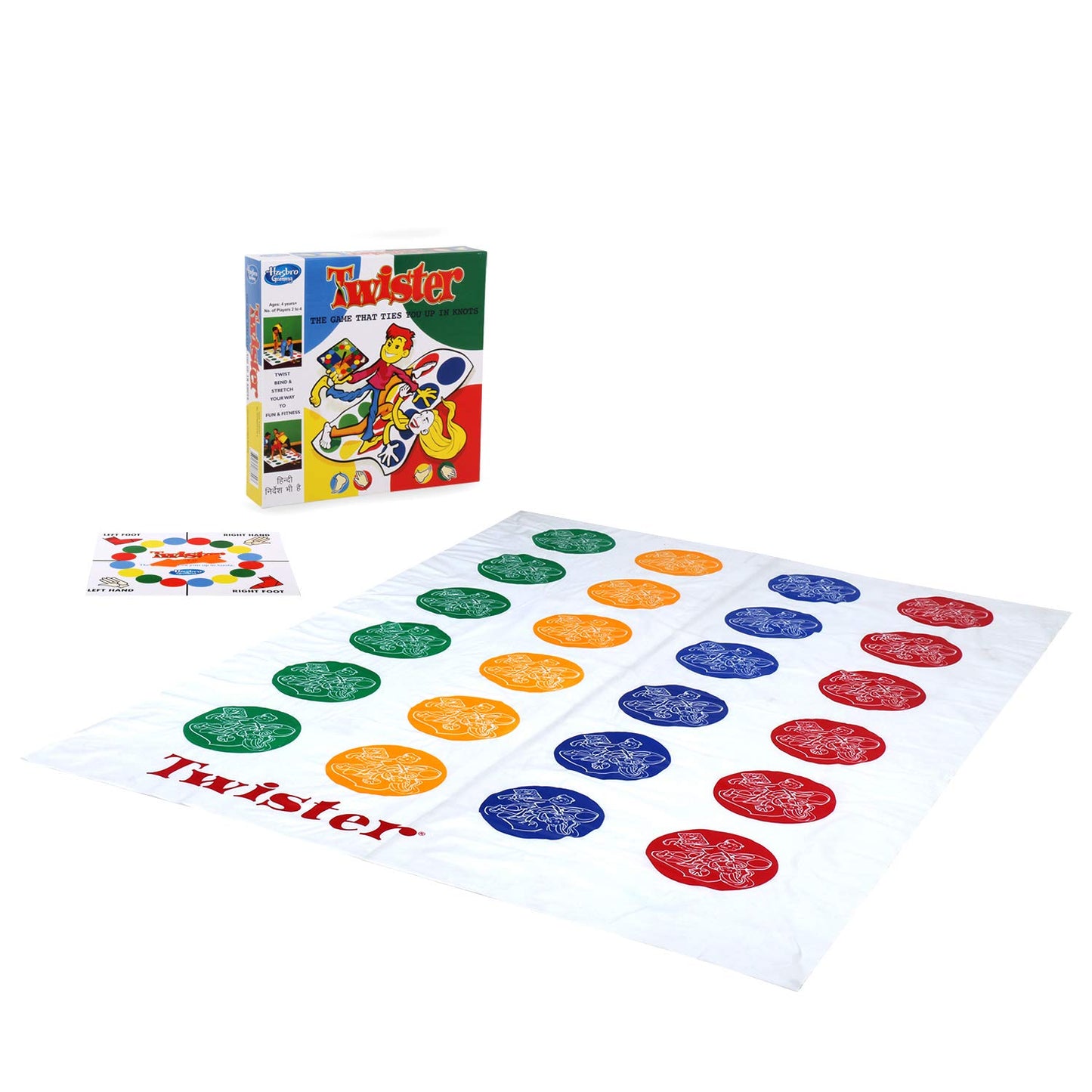 Hasbro Gaming - Twister Party Game for Family and Kids Ages 4 and Up, Indoor and Outdoor Game for Kids Ages 4+, 2-4 Players
