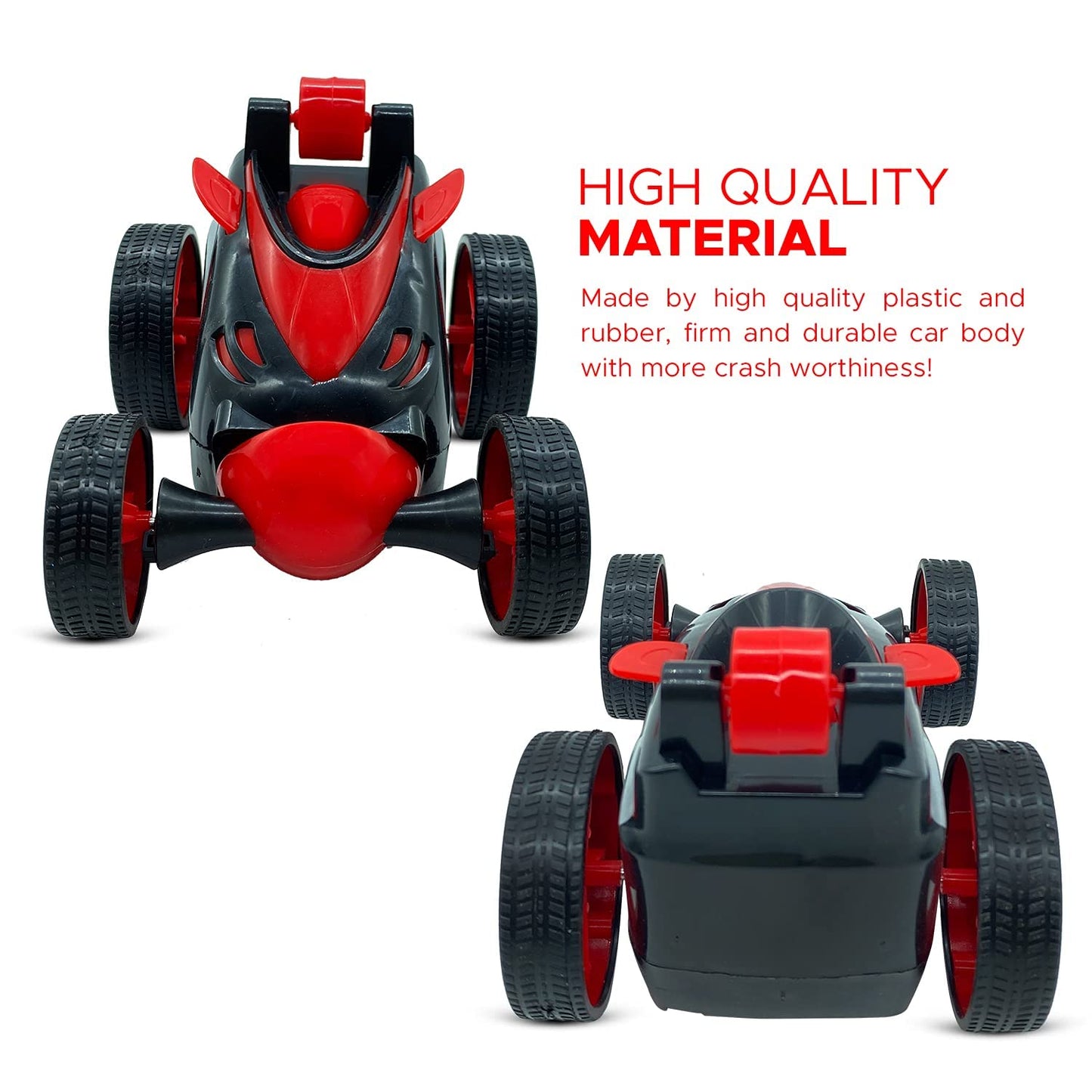 Remote Control Car RC Stunt Car Vehicle 360 Rotating Rolling Race Car, Kids Gifts Red