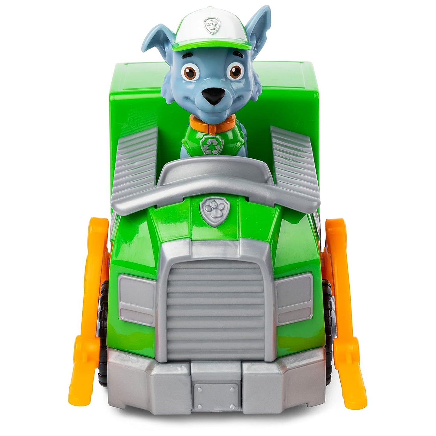 Paw Patrol, Rocky's Recycle Truck Vehicle with Collectible Figure, for Kids Aged 3 and Up, Multicolor, (6061804)