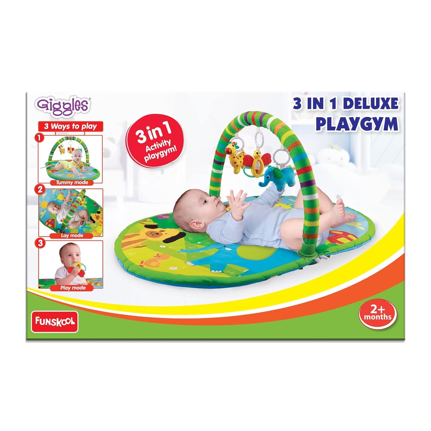 Funskool 3 in 1 Deluxe PLAYGYM-9949300 Multicolor (0 Pieces)