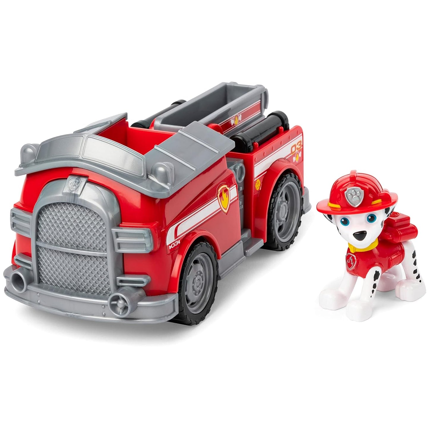 Paw Patrol, Marshall Fire Engine Vehicle with Collectible Figure, for Kids Aged 3 and Up, Multicolor, (6061798)