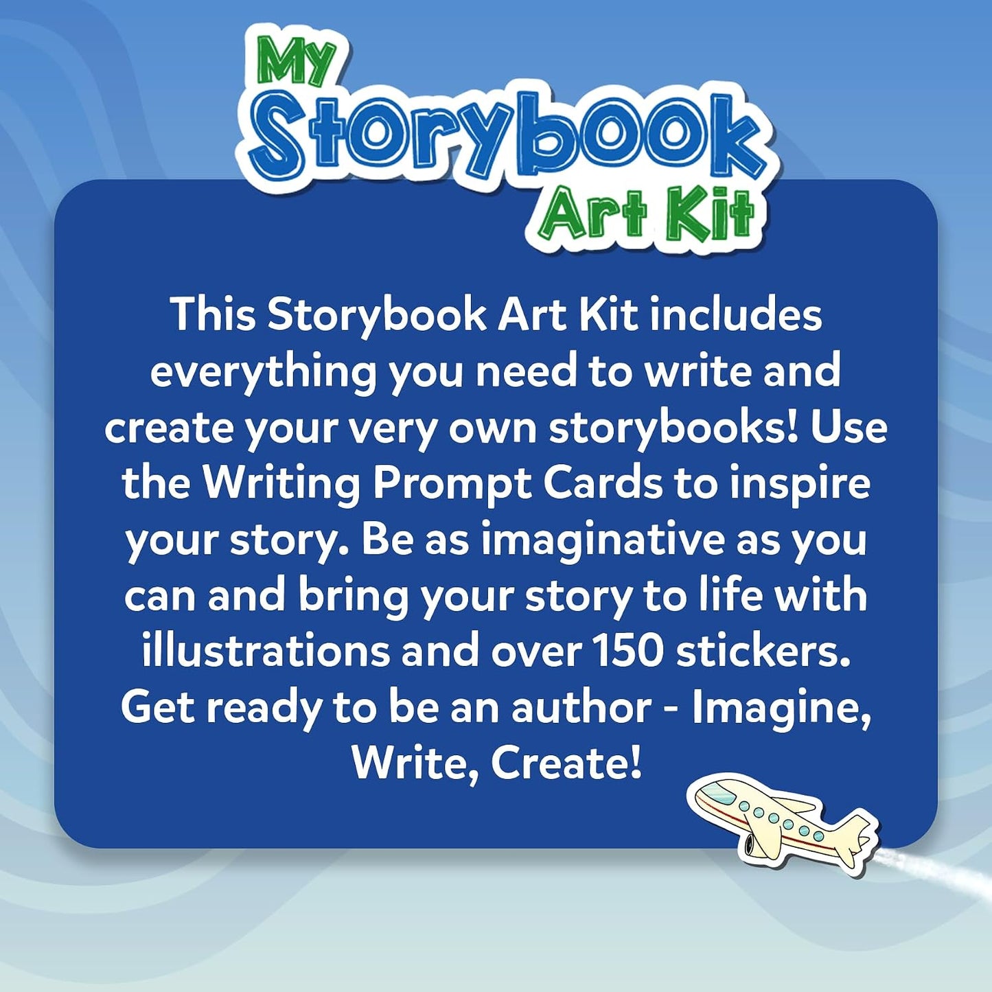 Skillmatics Storybook Art Kit – DIY Craft & Writing Kit with 150+ Stickers | Create Adventure Stories, Scrapbooking & Journal Activity, Screen-Free Fun, Gifts for Kids Ages 5–10