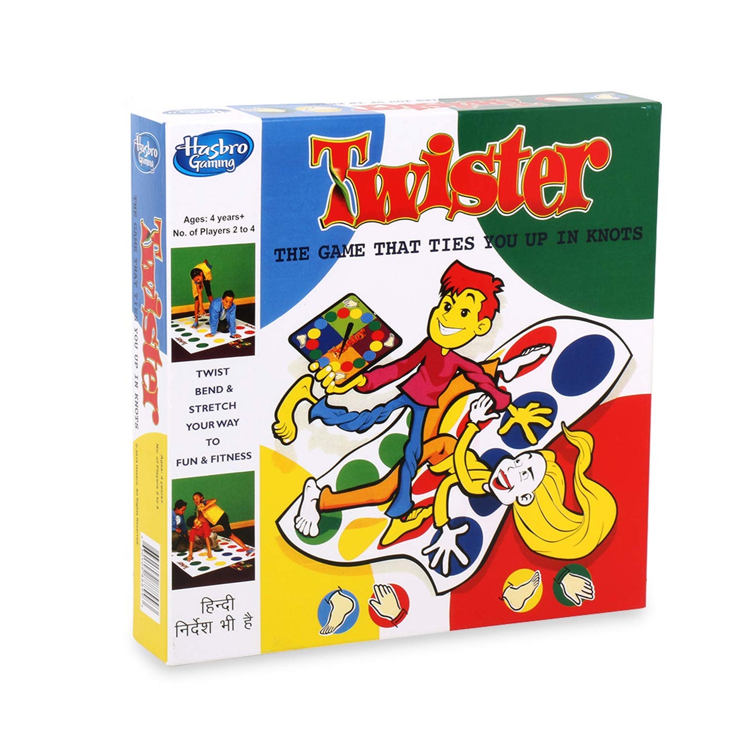 Hasbro Gaming - Twister Party Game for Family and Kids Ages 4 and Up, Indoor and Outdoor Game for Kids Ages 4+, 2-4 Players