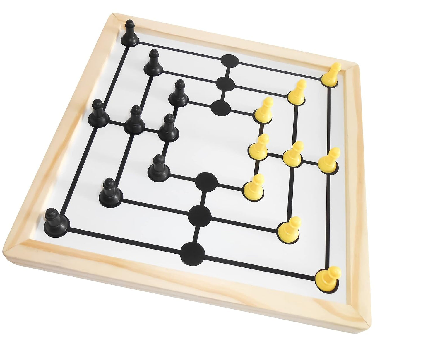 ZUDO TOYS Family Game (2 in 1 Chess & 9 Men)