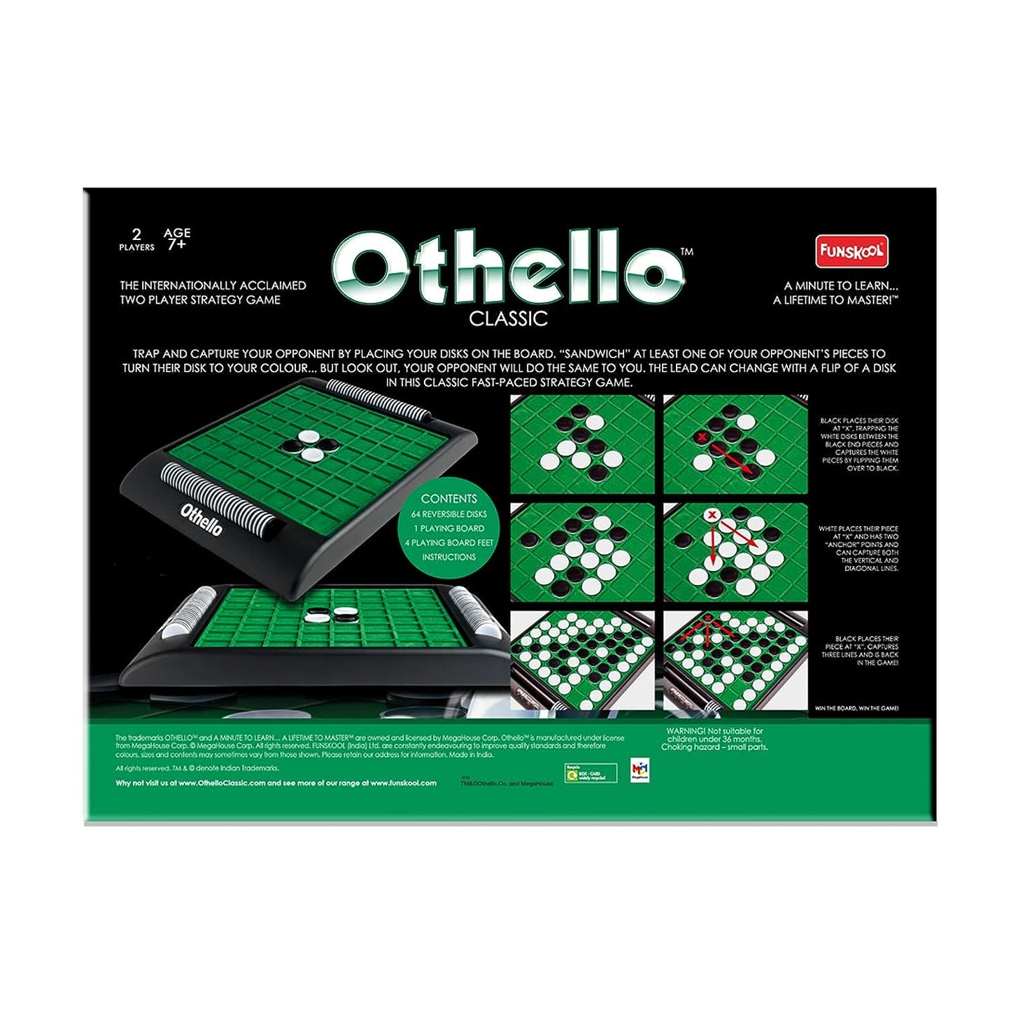 Funskool Games - Othello, Multicolor, Big Kid