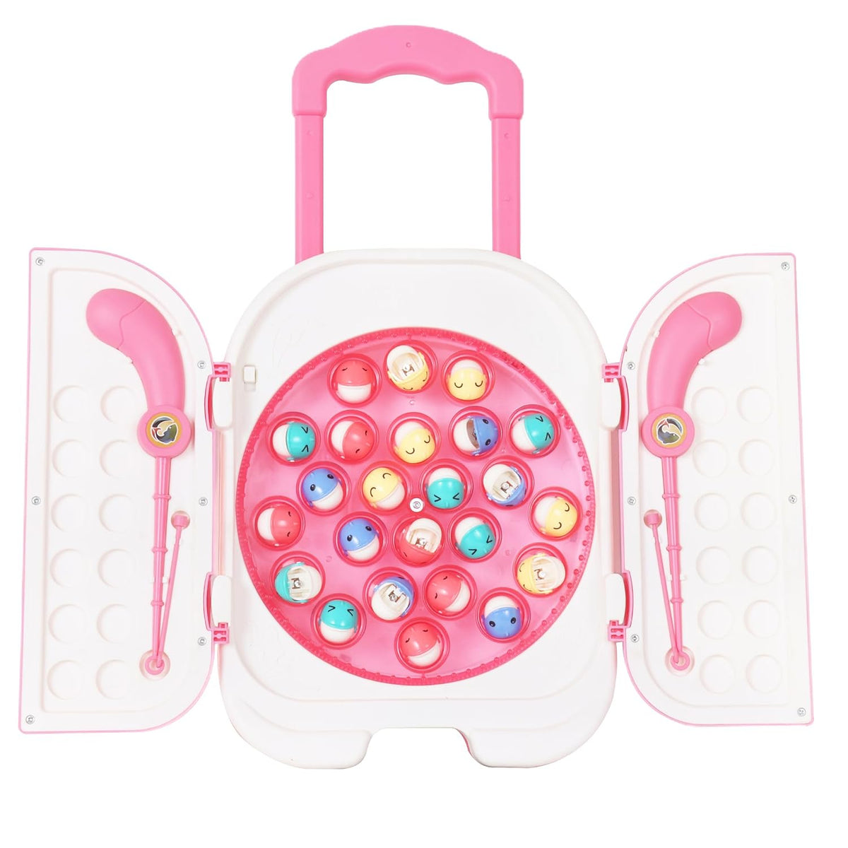 popsugar Rechargeable Magnetic Fishing Game | C-Type Charging | Music & Lights | Best for Gifting | Made in India,U23, Pink,U23, Pink