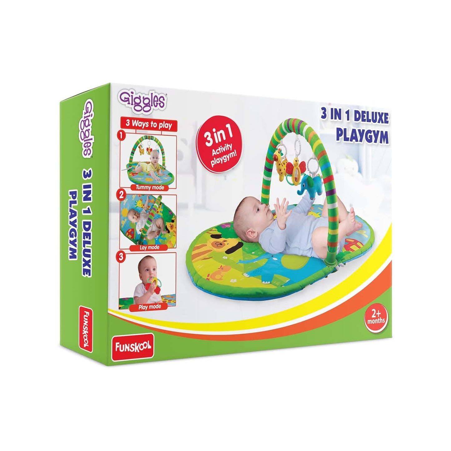Funskool 3 in 1 Deluxe PLAYGYM-9949300 Multicolor (0 Pieces)