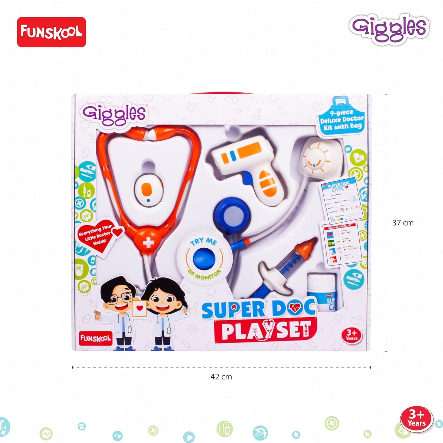 Funskool Super Doctor Playset Toy – Kids Pretend Play Toys for 3+ Kids Girls, Boys Role Play Toys for Kids – Multicolor