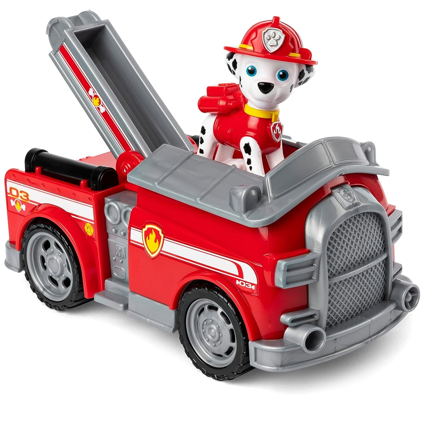 Paw Patrol, Marshall Fire Engine Vehicle with Collectible Figure, for Kids Aged 3 and Up, Multicolor, (6061798)