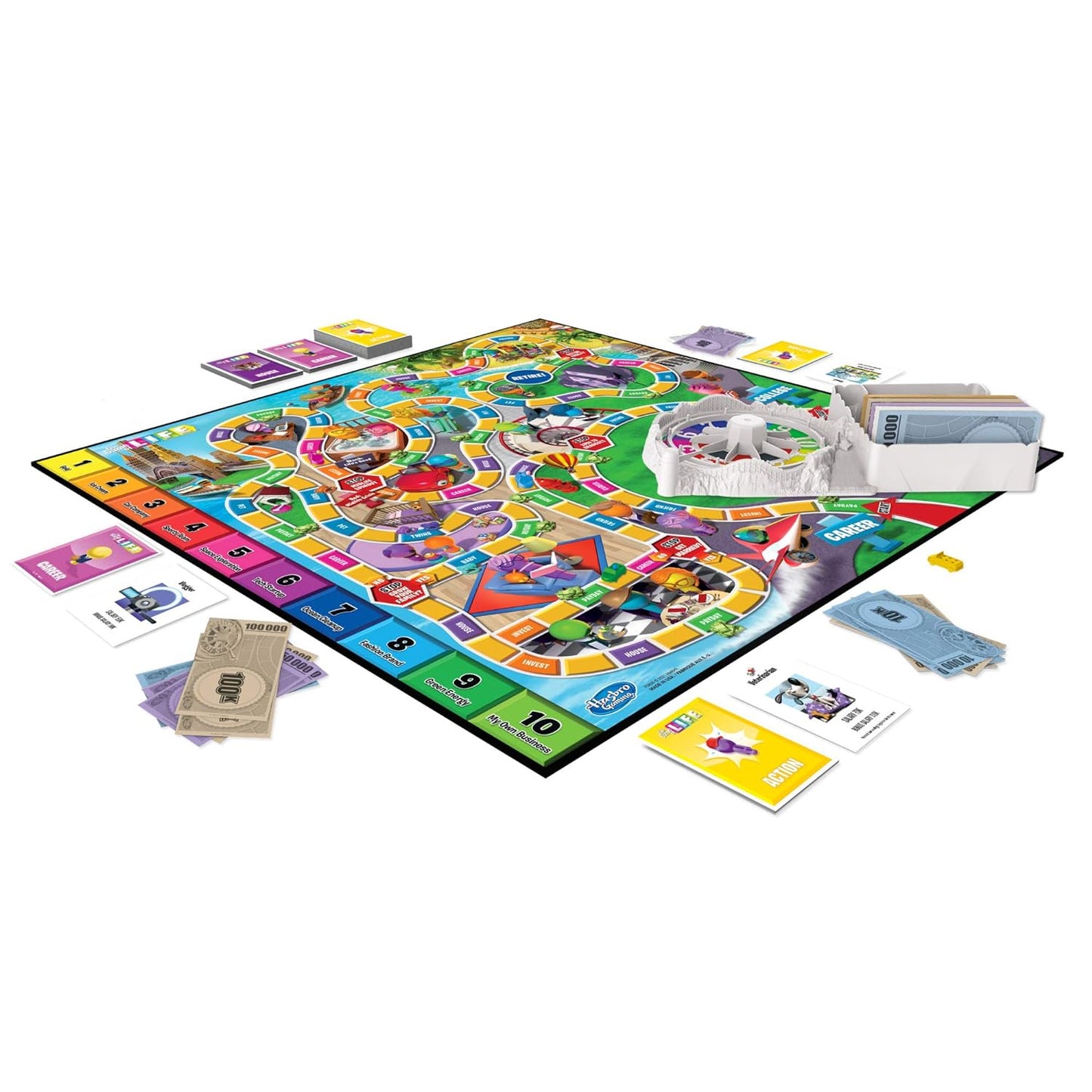 Hasbro Gaming - The Game of Life Board Game, Fun Board Game for Families and Kids, Classic Board Game for Boys & Girls Ages 8 and Up, Game for 2-8 Players
