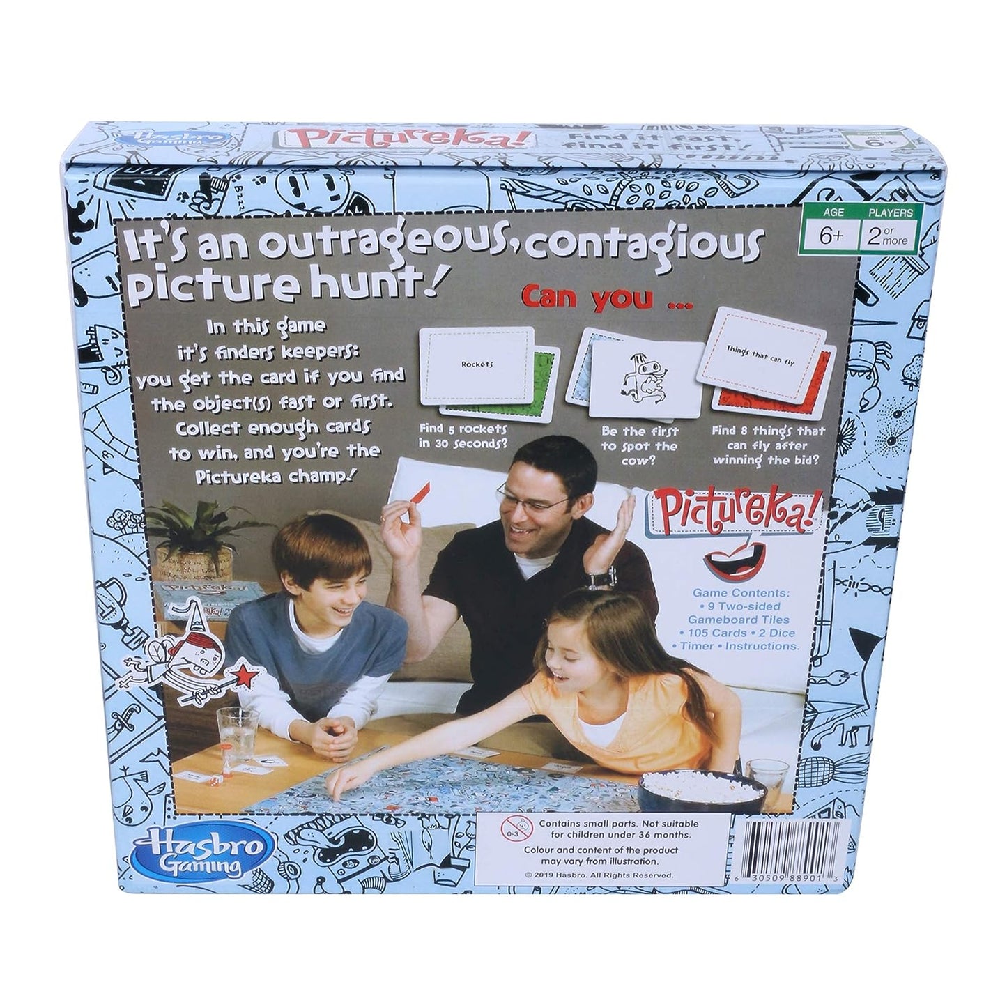 Hasbro Gaming Pictureka! Board Game, Fun Board Game for Family and Kids, Boys and Girls Ages 6 and Up, Indoor Classic Board Games & puzzels, Toys for Kids, Game for 2 or More Players