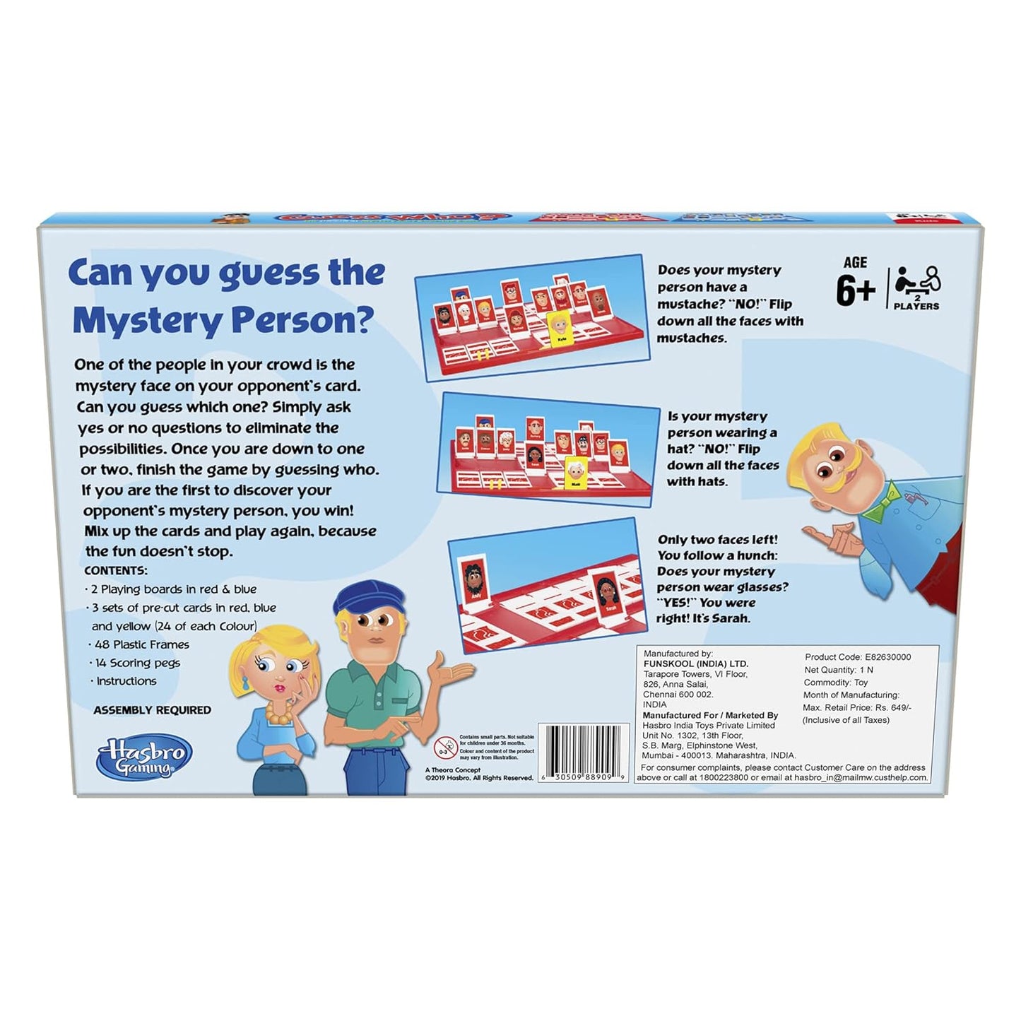 Hasbro Gaming Guess Who? Game Original Guessing Board Game, Mystery Board Game For Kids Ages 6 And Up For 2 Players