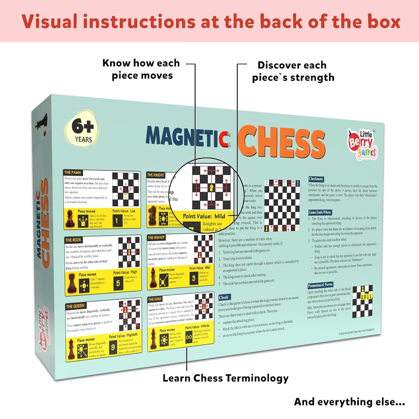 Magnetic Chess Board Game Set for Kids & Adults | Educational & Foldable Chess Board (14" x 14") | Travel Board Game Toys | Perfect for Gifting | Strategy & Mind Game for Kids