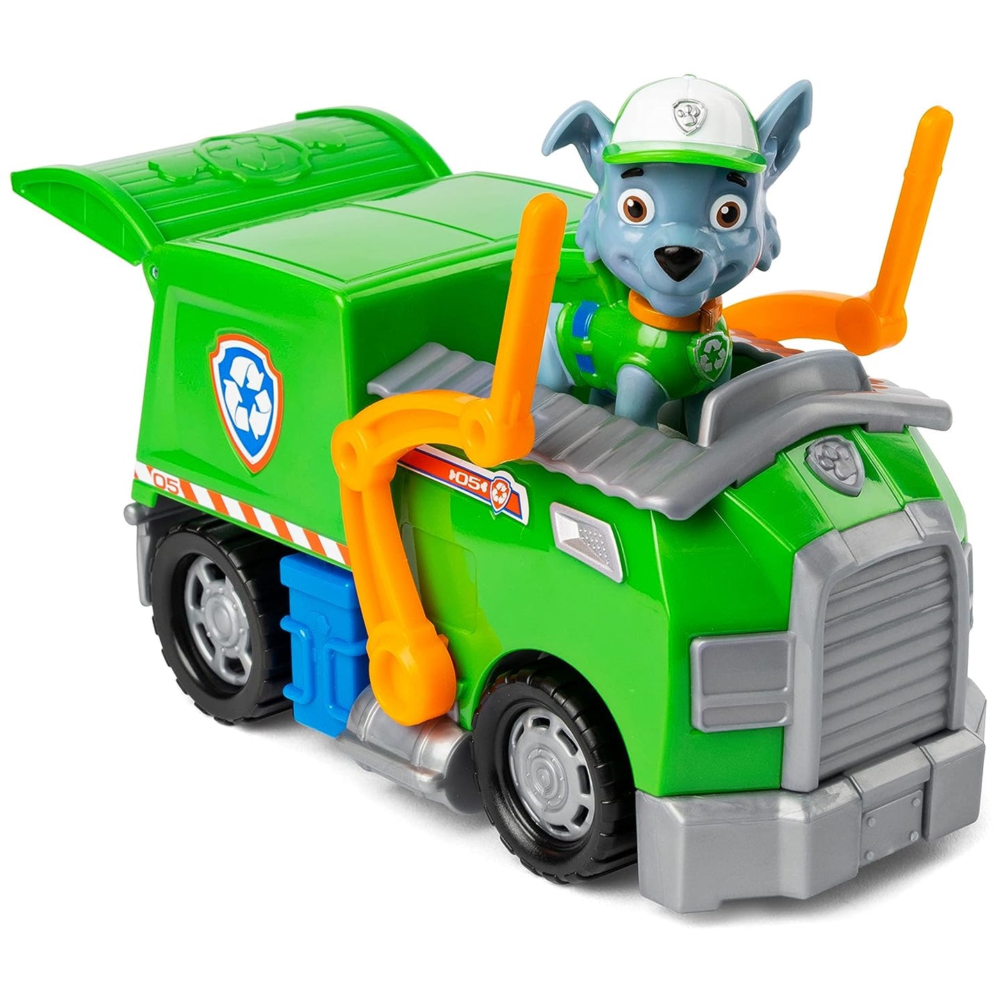 Paw Patrol, Rocky's Recycle Truck Vehicle with Collectible Figure, for Kids Aged 3 and Up, Multicolor, (6061804)