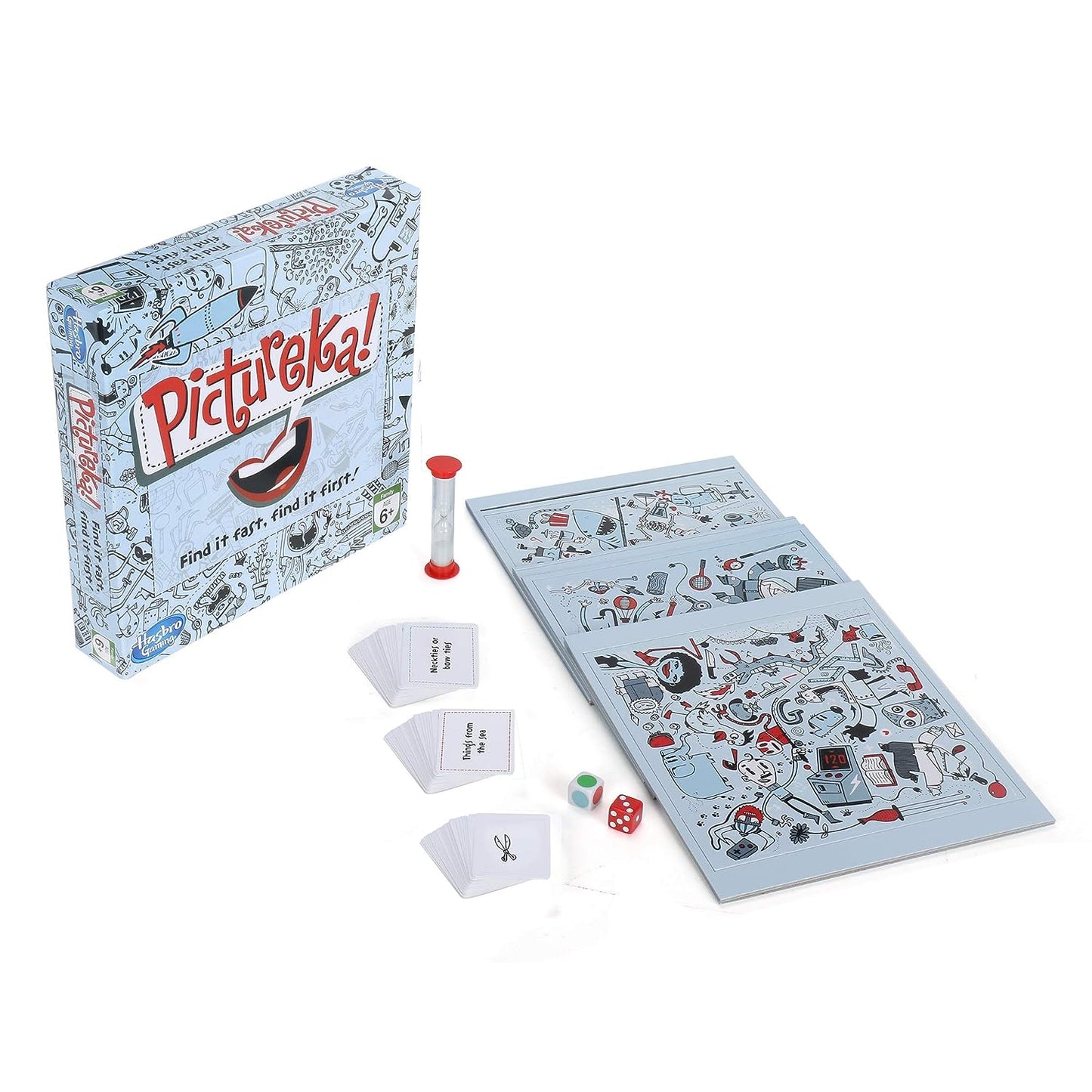 Hasbro Gaming Pictureka! Board Game, Fun Board Game for Family and Kids, Boys and Girls Ages 6 and Up, Indoor Classic Board Games & puzzels, Toys for Kids, Game for 2 or More Players