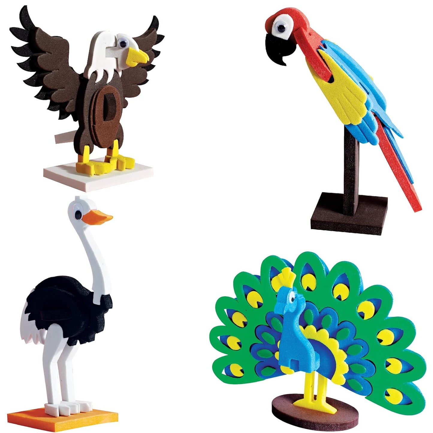 Imagimake Worldwide Birds Educational Toy and 3D Puzzle for 5 Year Old Boys and Girls- Great Product for Birthday Gifting (Worldwide: Birds on The Map) (Worldwide Birds)