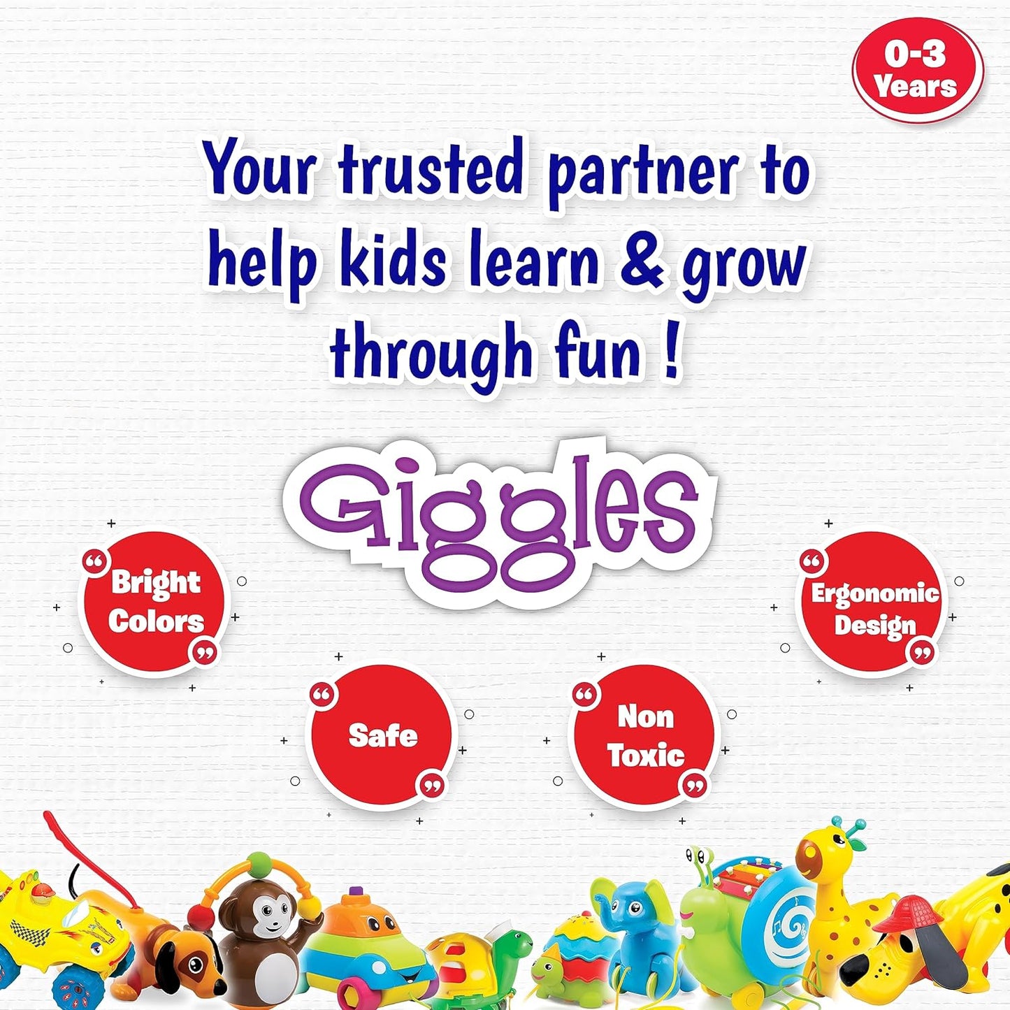 Giggles - 3 In 1 Pull Along Musical Snail, Xylophone, Drum And Walking Preschool Toys (12 Months & Above, Infant, Multicolour) (0 pieces)