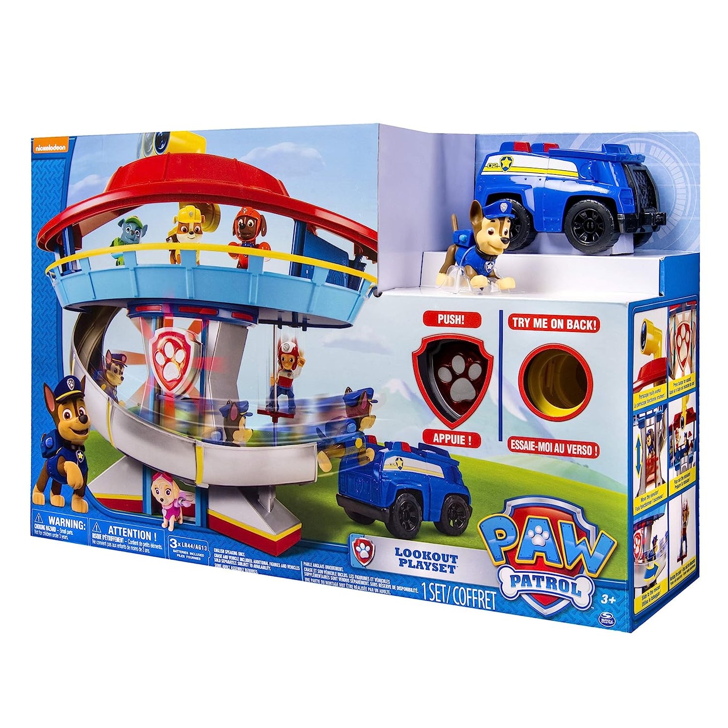 Paw Patrol Lookout Tower Playset, Toys for Boys, 3 Years & Above, Pre School, Action Figures