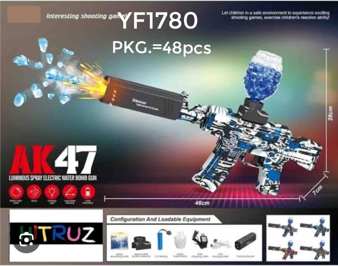 🚀 Luminous Electric Water Bomb Gun – AK47 Style! 💦🔫