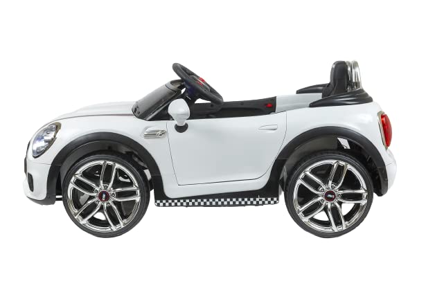 Mekashi Battery Operated Multi-Functional Ride on Car with Inbuilt Music System for Kids (Pack of 1, White)