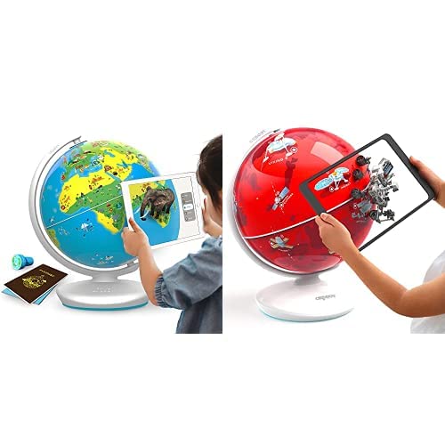 PlayShifu Educational Globe for Kids - Orboot Earth (Globe + App) Interactive AR World Globe | 400 Wonders, 1000+ Facts | STEM Toy Gifts for Kids 4-10 Years | No Borders, No Names on Orboot Globe