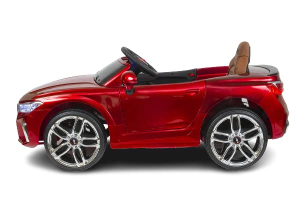 Mekashi Multi-Functional Battery Operated Ride on Car with Inbuilt Lights for Kids (Pack of 1, Red Metallic Painted)
