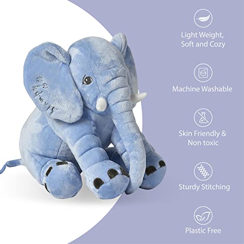 Mi Arcus Elephant Soft Toys for Girls Boys Kids Teddy and Bunny for Baby, Animal Stuffed Plush Toy 50 cm