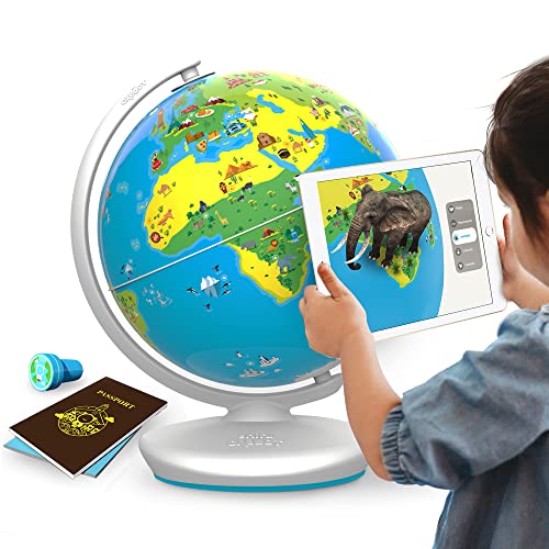 PlayShifu Educational Globe for Kids - Orboot Earth (Globe + App) Interactive AR World Globe | 400 Wonders, 1000+ Facts | STEM Toy Gifts for Kids 4-10 Years | No Borders, No Names on Orboot Globe