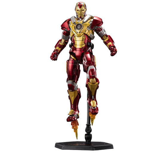 ZD Toys एक्शन फिगर - 7 इंच आयरन मैन मार्क 17 हार्टब्रेकर आर्मर, 1/10 स्केल, इंटरचेंजेबल हैंड्स, ब्लास्ट इफेक्ट्स, डिस्प्ले स्टैंड और टिकाऊ PVC बिल्ड, आदर्श गिफ्ट, उम्र 15+ साल
