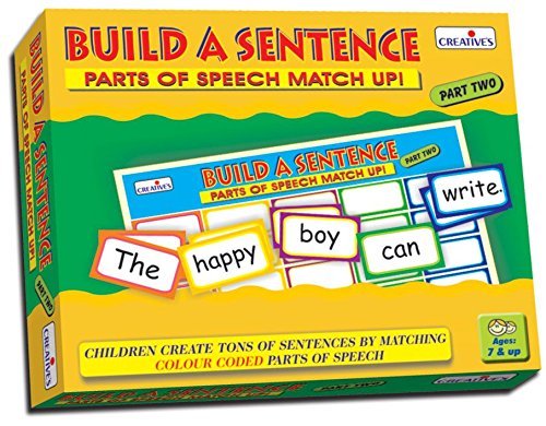 CRE0808 Speller Junior & Build A Sentence - 2 (Multi-Color) & Build A Sentence - 1 Card Game (Multi-Color, 60 Pieces)