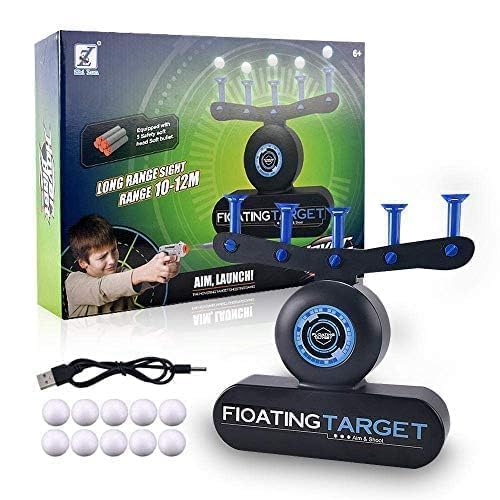 Floating Target Shooting Game, Electric Hover Ball Game with 10 Foam Balls